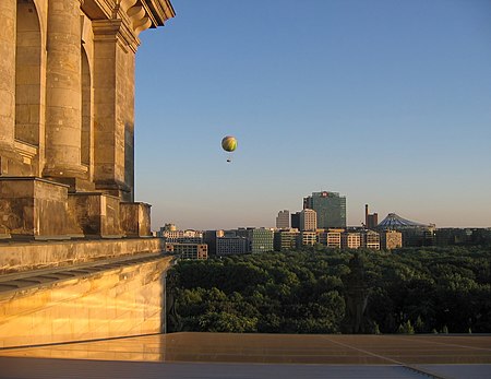 Potsdamer Platz vom Reichstag aus 2005