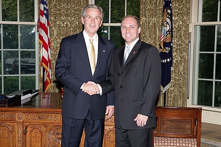 Scalise with President George W. Bush in 2008