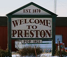 Preston Iowa 20090125 Sign.JPG