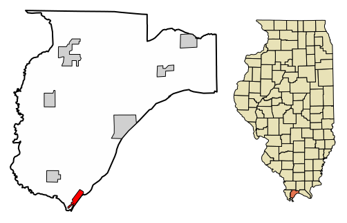 File:Pulaski County Illinois Incorporated and Unincorporated areas Mound City Highlighted.svg