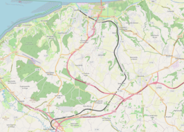 Spoorlijn Pont-l'Évêque - Honfleur op de kaart