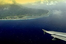 Raro airport from air