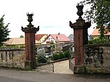 Cemetery gate and tomb
