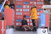 Deutsch: Vorletztes Saisonrennen im Rennrodel-Weltcup der Saison 2014/15 vom 19. bis 22. Februar 2015 in Altenberg/Erzgebirge. Tag 2: Nationencups. English: Luge world cup race season 2014/15 in Altenberg/Germany, 19th to 22nd Februar 2015. Day 2: Nations cup races.