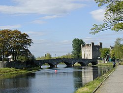 River Barrow and White's Castle, Athy River Barrow and WhitesCastle Athy.JPG