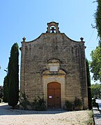 Vue de la façade de  la chapelle.