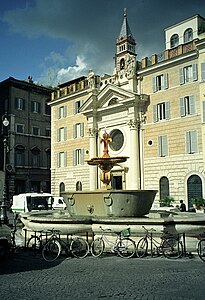 Plac Farnese, fontanna