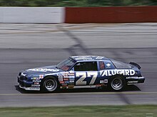 Rusty Wallace's #27 Pontiac Grand Prix at Pocono in 1986 Rusty Wallace Pocono 1986.jpg