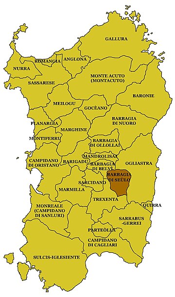 Location of the Barbagia of Seulo in Sardinia. SAR-Subregioni-Barbagia di Seulo.jpg