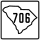 Znacznik autostrady 706 w Karolinie Południowej
