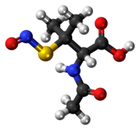 Ball-and-stick model of SNAP