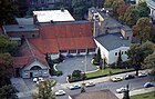 The building complex 1973 with the Schlosspark Theater