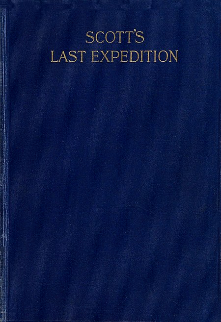 Book cover with the text Scott's Last Expedition