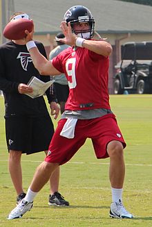 Seth Doege at Falcons training camp, 2013 Seth Doege 2013.jpg