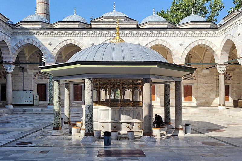 File:Shadirvan of the Bayezid II Mosque.jpg