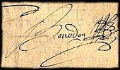 signature de Jean Bourdon