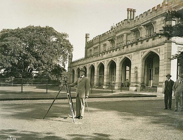 De Chair outside Government House, Sydney, 17 March 1925.