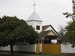 A helyi szlovák evangélikus templom