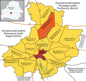 Sluck district of Belarus - Pokrašaŭski sielsaviet.png