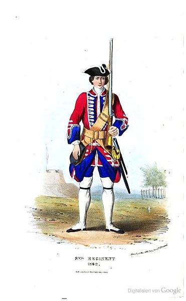 Soldier of 8th Regiment, 1742