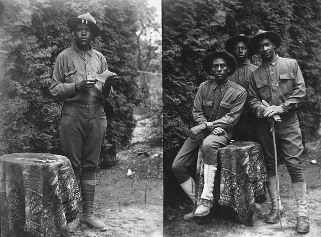 Soldiers of the 370th Infantry Regiment during WWI
