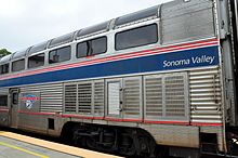 Amtrak's Sonoma Valley lounge in 2010 Sonoma Valley PPC.jpg