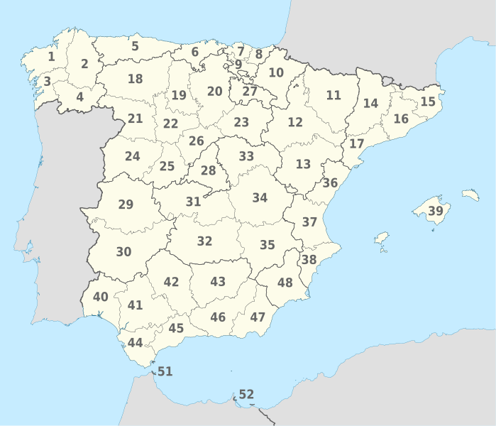 File:Spain (mainland), administrative divisions - Nmbrs.svg