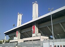 L'esterno dello stadio Pino Zaccheria.