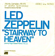 Cover voor Led Zeppelin's promotionele single "Stairway to Heaven", 1971