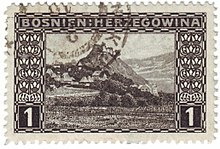 1906 stamp depicting Doboj Stamp Austria Bosnien-29.jpg