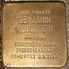 Stolperstein Rappstrasse 3 (Benjamin Marchbein) in Hamburg-Rotherbaum.JPG