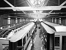 Manufacturing train cars in 1924 Strommens Vaerksted building wooden train cars.jpeg