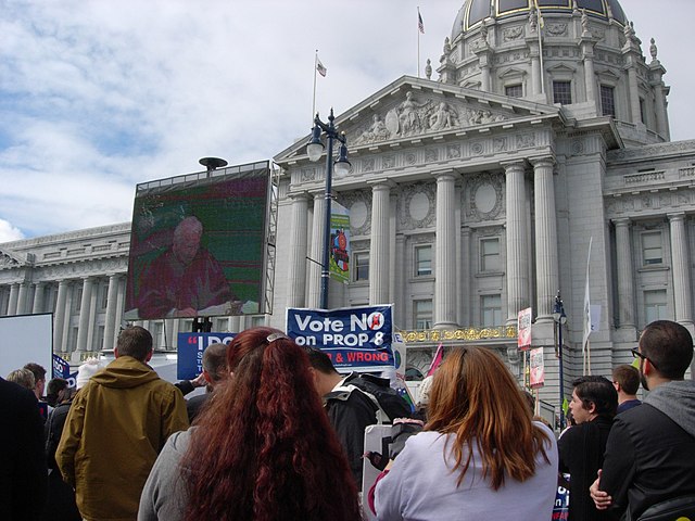 The California Proposition 8 was the inspiration behind the track.