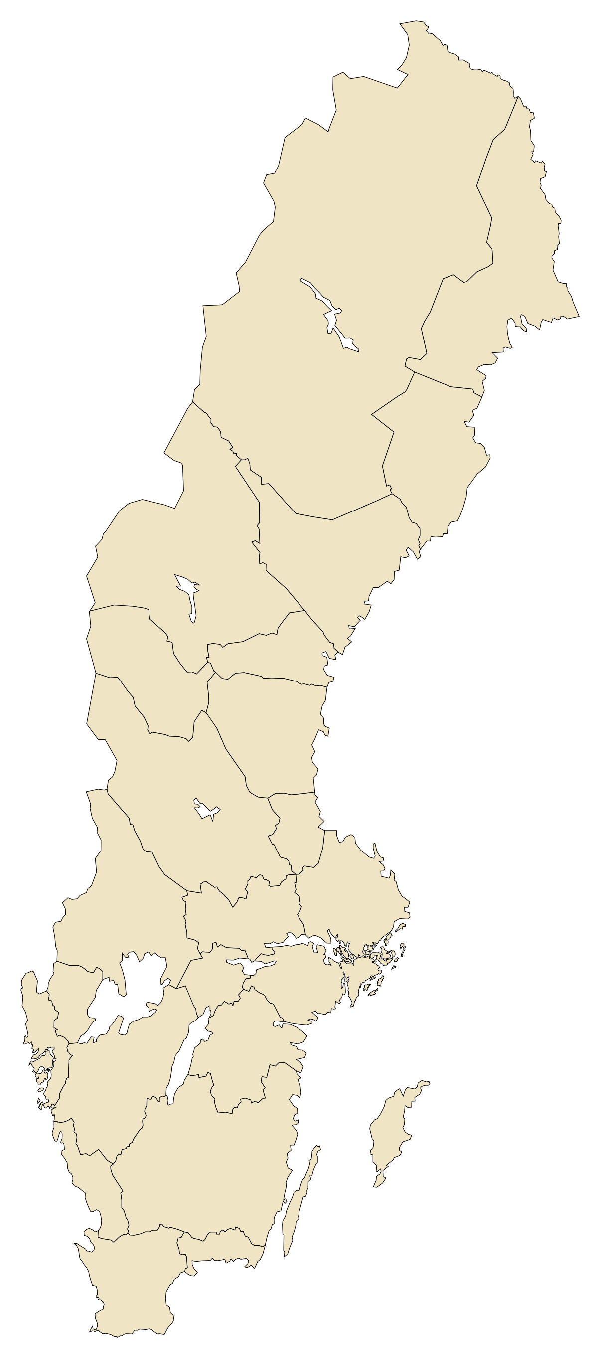 sverige kart med län File Sverigekarta Landskap Svg Wikimedia Commons sverige kart med län