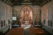 English: Church of the Nativity of the Virgin Mary in Swarzewo. Polski: Kościół Narodzenia NMP we wsi Swarzewo.