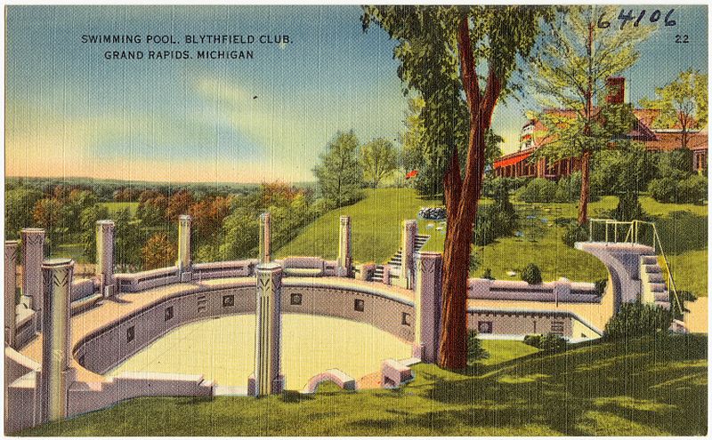 File:Swimming pool, Blythfield Club, Grand Rapids, Michigan (64106).jpg