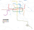 Системная карта метро Чжэнчжоу (с реалистичным масштабом) .png