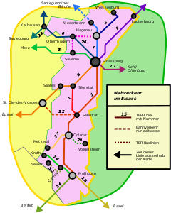 Alsace transport map