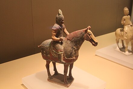 Armoured horseman, Tang dynasty