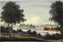 Terrebonne, le 26 octobre 1810 aquarelle de George Heriot (1759-1839)[3]