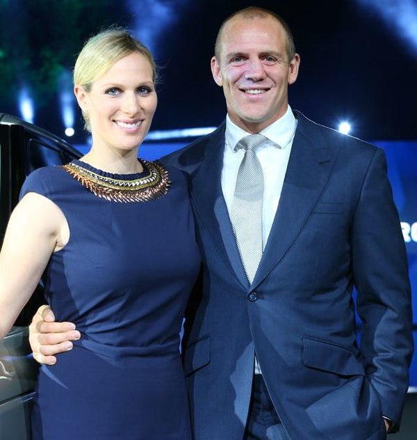 Tindall with her husband in 2012