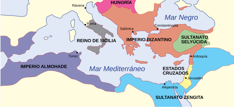 File:The Byzantine Empire, c.1180-es.svg