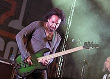 Mendoza performing with The Dead Daisies in 2017 The Dead Daisies - Hamburg Harley Days 2017 54.jpg