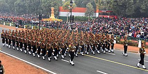 The Mechanised Infantry Marching Contingent passes through the Rajpath, on the occasion of the 68th Republic Day Parade 2017 The Mechanised Infantry Contingent passes through the Rajpath, on the occasion of the 68th Republic Day Parade 2017, in New Delhi on January 26, 2017.jpg