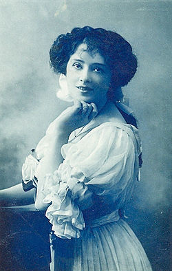 Isabel Jay in the title role The White Chrysanthemum Isabel Jay.jpg