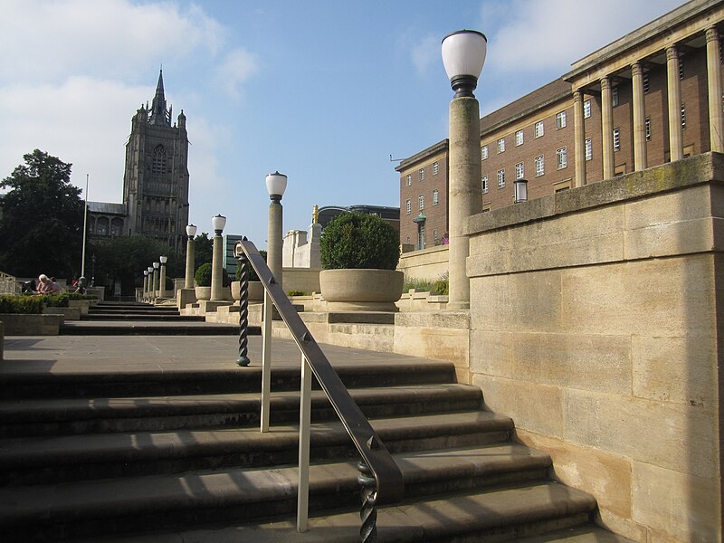 File:The esplanade before Norwich City Hall with St Peter Mancroft church - geograph.org.uk - 3287595.jpg