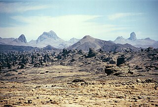 Tibesti Mountains Mountain range in the Sahara