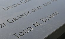 Todd Beamer's name on Panel S-68 of the National September 11 Memorial's South Pool. Todd Beamer WTC.jpg