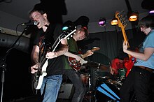 Topanga performing at a bar in Ottawa in 2012 Topanga at Mavericks (7055929949).jpg