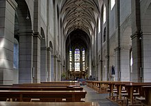Nave of the basilica Trier Sankt Matthias BW 3.JPG